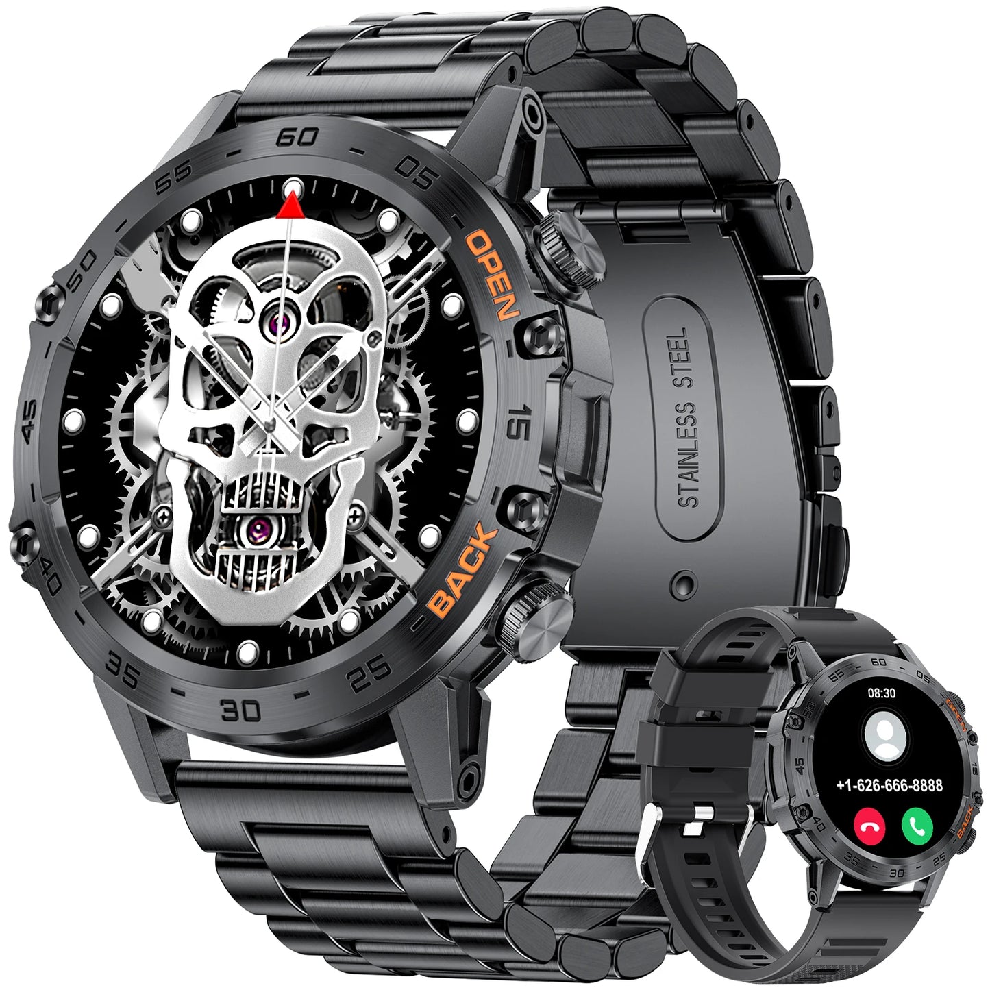 LIGE Smart Watch Men's Outdoor Sport Fitness Heart Rate Health Monitoring Smartwatch