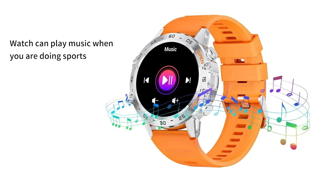 LIGE Smart Watch Men's Outdoor Sport Fitness Heart Rate Health Monitoring Smartwatch