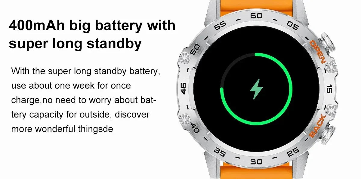 LIGE Smart Watch Men's Outdoor Sport Fitness Heart Rate Health Monitoring Smartwatch