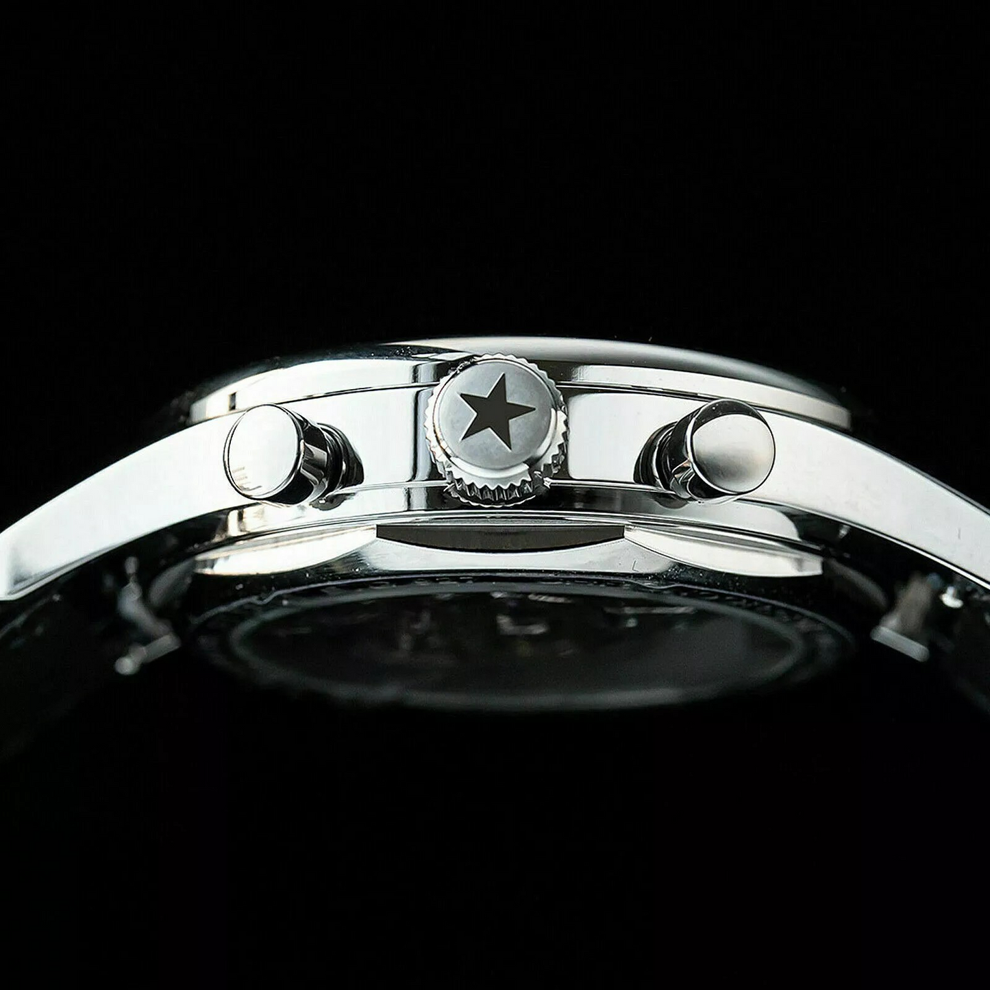 Sugess Pilot Watch Normal Movement or Swanneck Wristwatch Mechanical Chronograph Sappire Crystal Military Limited Racing 1963