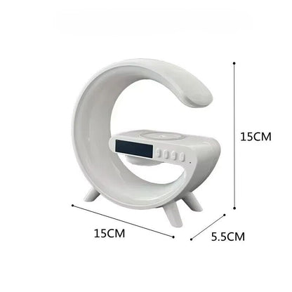 Smart Intelligent LED Lamp Light Bluetooth Speaker Wireless Charger G Shape Lamp