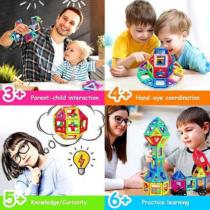 Magnetic Building Blocks 64-128Pcs Mini Size DIY Magnets Toys for Children Construction Set