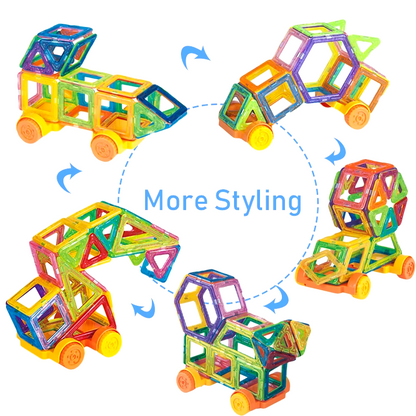 Magnetic Building Blocks 64-128Pcs Mini Size DIY Magnets Toys for Children Construction Set