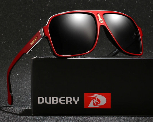 DUBERY Retro Polarized Sunglasses Men Driving Mirrored Shades Goggle Oculus UV400