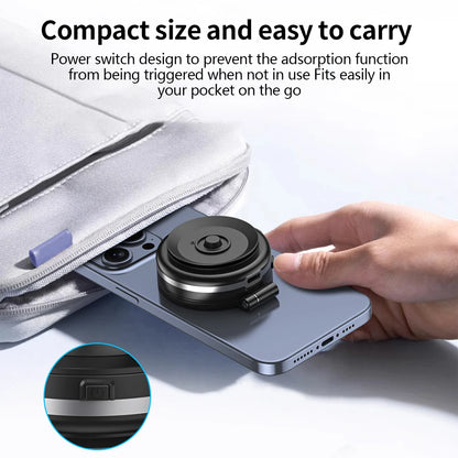 Car Smartphone Holder Magnetic Mount 360° Rotating Vacuum Adsorption Strong Magnet for All Smartphones