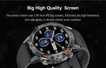 LIGE Smart Watch Men's Outdoor Sport Fitness Heart Rate Health Monitoring Smartwatch