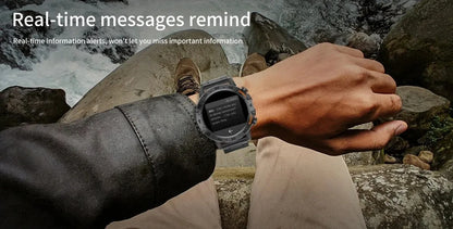 LIGE Smart Watch Men's Outdoor Sport Fitness Heart Rate Health Monitoring Smartwatch